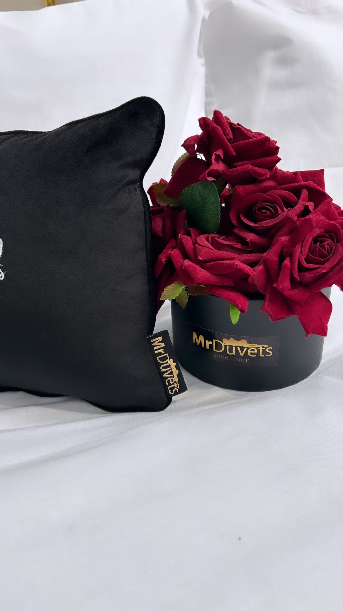 Happy Mothers Day Black Velvet Mini Cushion