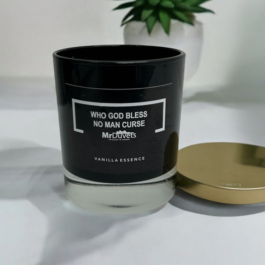 Who God Bless No Man Vanilla Essence Curse Candle