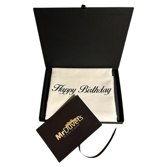 Happy Birthday White Pillowcase Set