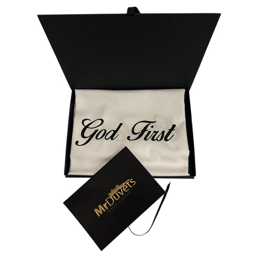 God First White Pillowcase Set