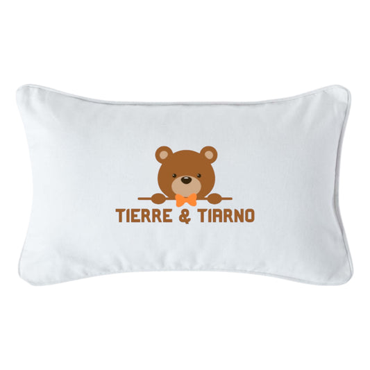 Tierre & Tiarno Kids White Cushion